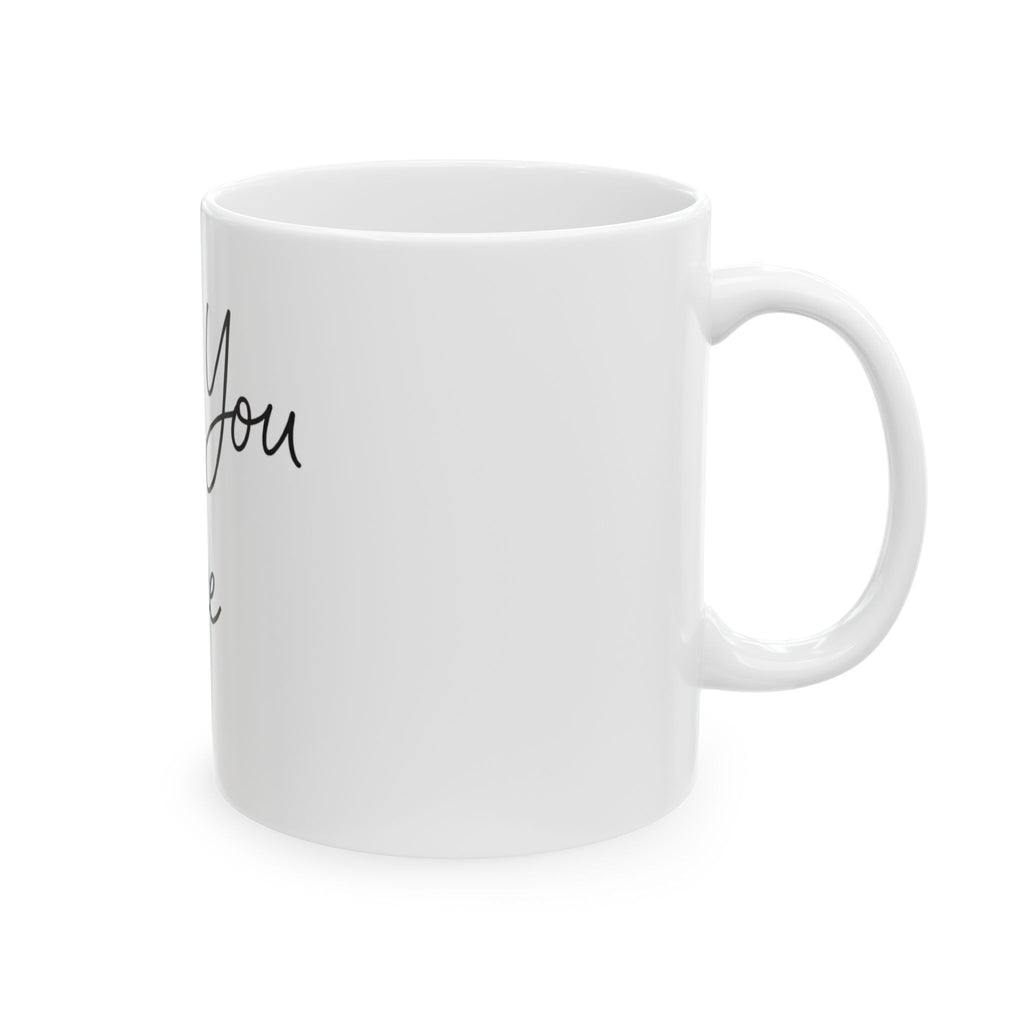 Love You Bye mug | Script typography ceramic mug
