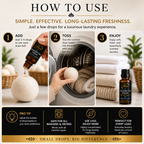 Luxury Laundry Fragrance Kit | 4 Wool Dryer Balls + Scent Oil | Southern Alora Co