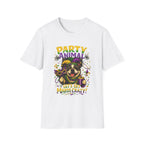 Party Animal Mardi Gras Dog T-Shirt | Let's Get Mardi Crazy!