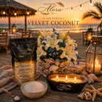 Velvet Coconut Sand Candle Wax – Luxury Coastal Candle Experience | Southern Alora Co