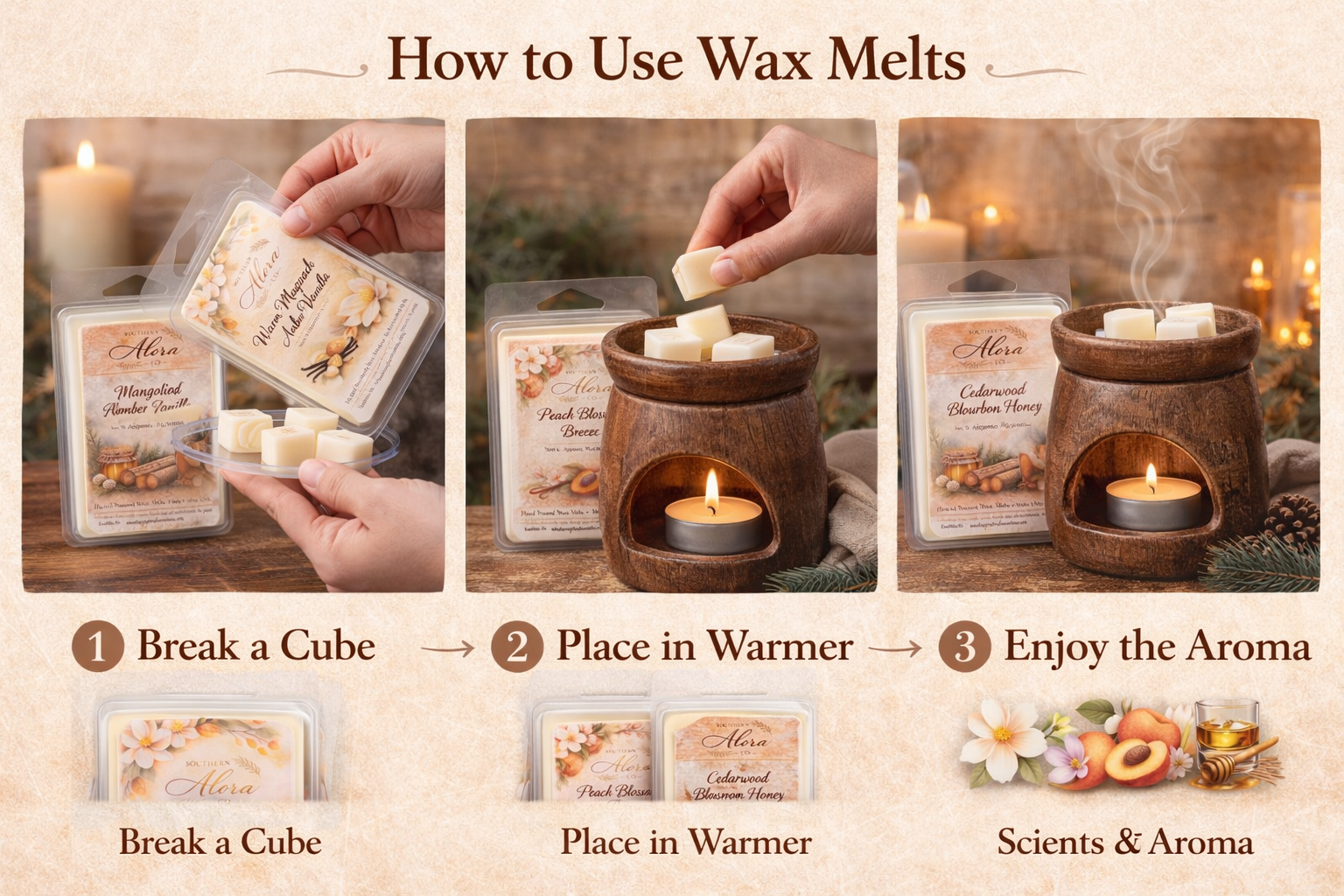 Wax Melt Sampler Collection – Southern Alora Co.-3 Pack