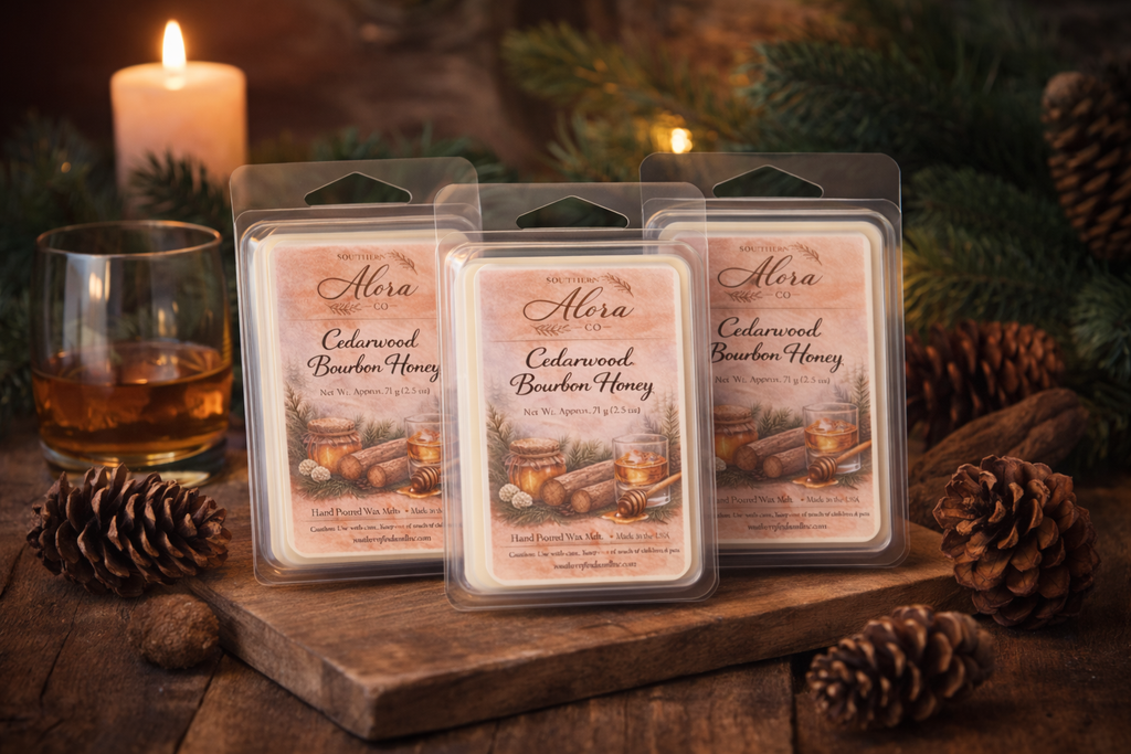 Cedarwood Bourbon Honey Wax Melts