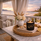 Weekend on the Gulf Candle – Luxury Soy Blend Candle, 10 oz Jar (9 oz Net Fill), Fresh Coastal Citrus Scent, Beach Inspired Candle for Home, Long Lasting| Southern Alora Co