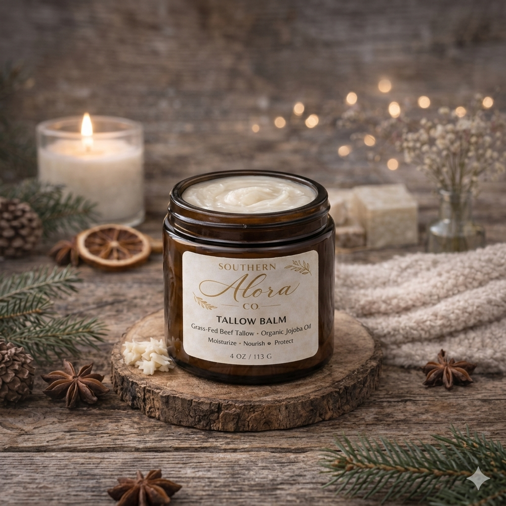 Grass-Fed Beef Tallow Balm – Face & Body Moisturizer