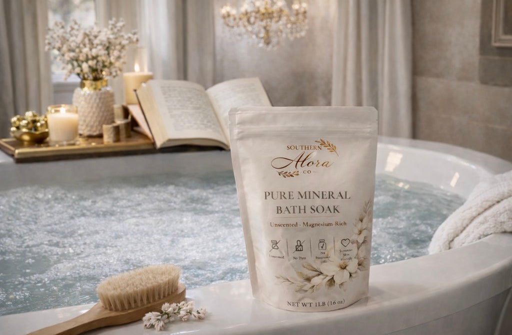 Pure Mineral Bath Soak – Unscented & Magnesium-Rich | 1 lb