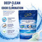Southern Alora Laundry Scent Booster – Ocean Breeze Fresh  | Oxygen Boost Formula | Odor Eliminator + Deep Cleaning Mineral Powder | Long-Lasting Freshness | HE Safe (1 lb