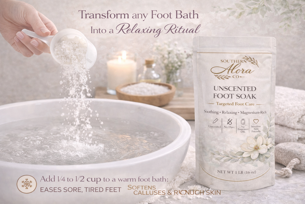 Unscented Foot Soak – Magnesium-Rich Mineral Therapy | 1 lb