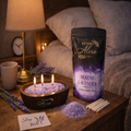 Southern Alora Lavender Sand Candle Kit – Refillable Wax Gift Set with Wooden Bowl & 10 Wicks