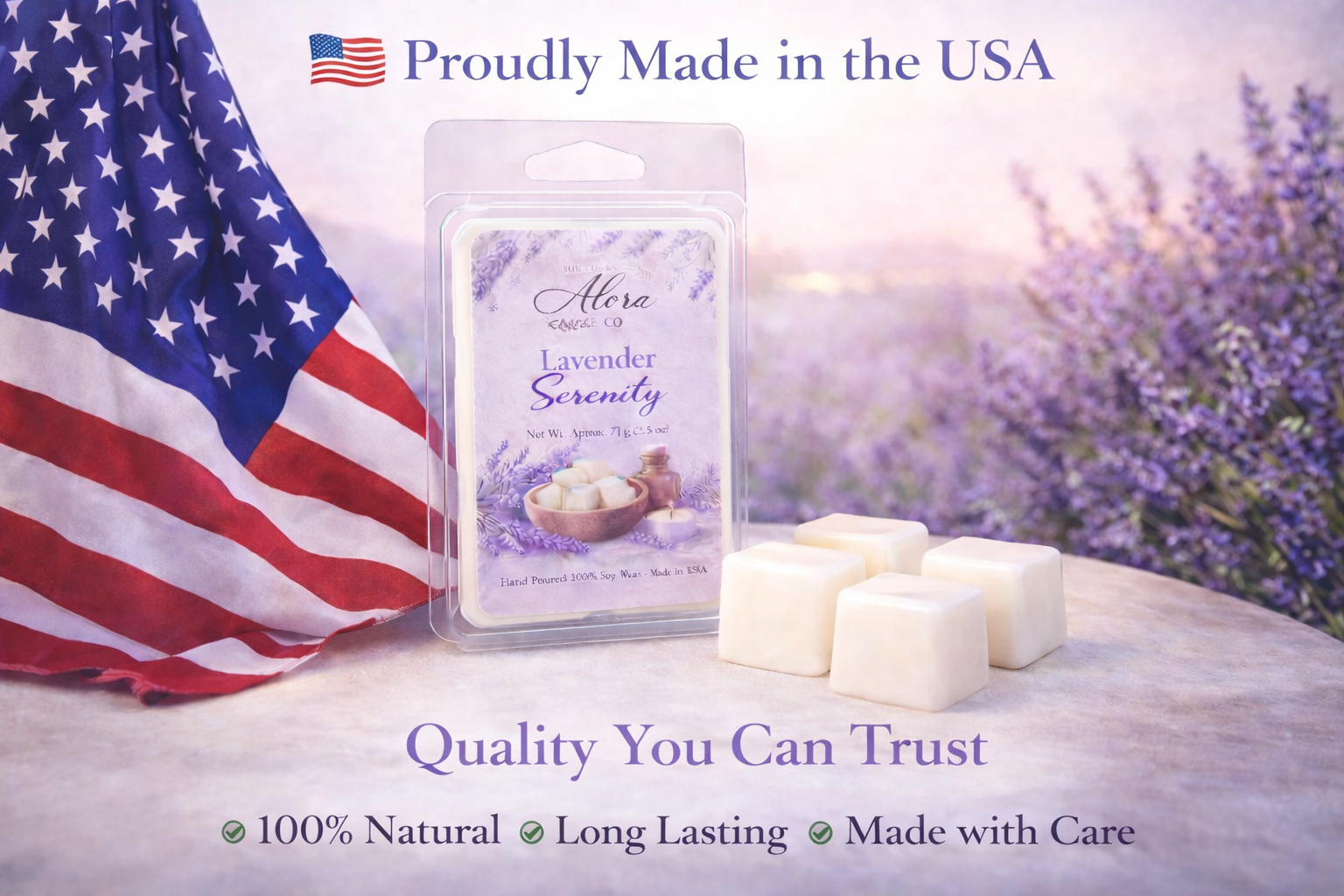 Lavender Serenity Wax Melts-Southern Alora Co.