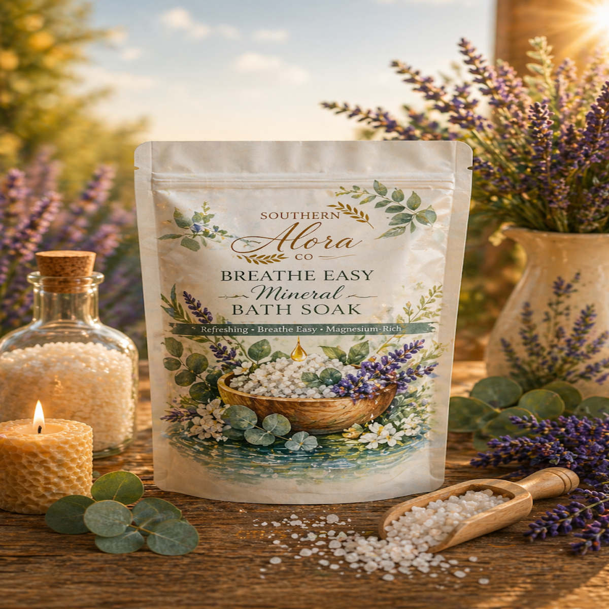 Breathe Easy Bath Soak – 1 lb – Southern Alora Co®