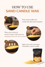 Golden Amber Sand Candle Wax – Luxury Coastal Candle Experience | Southern Alora Co