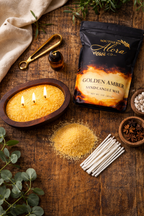Golden Amber Sand Candle Wax – Luxury Coastal Candle Experience | Southern Alora Co