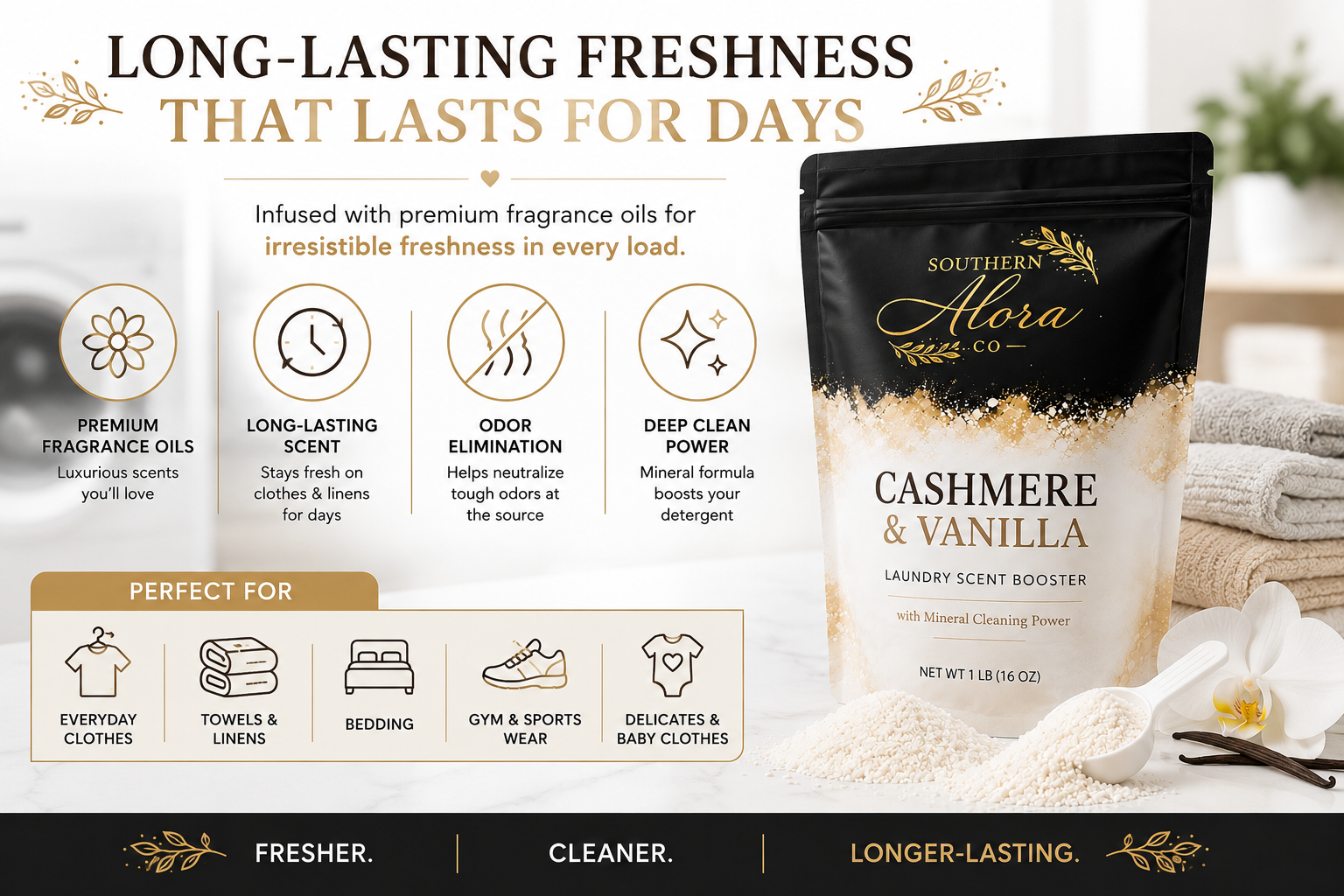 Cashmere & Vanilla Laundry Scent Booster