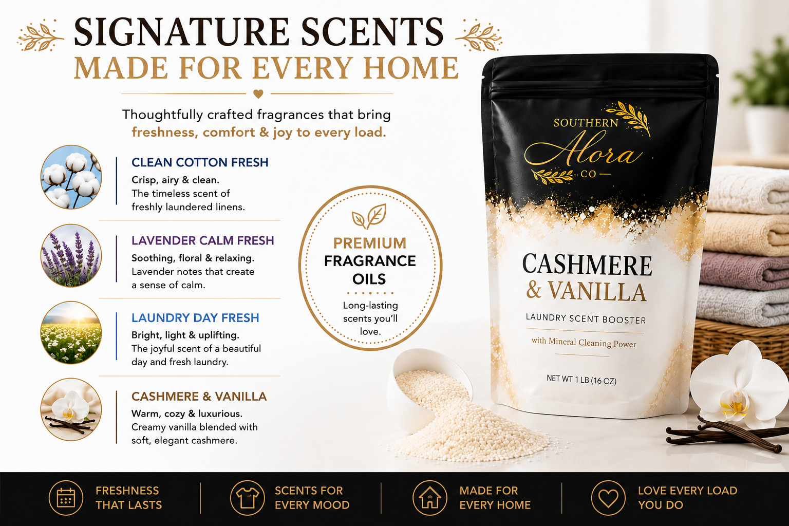 Cashmere & Vanilla Laundry Scent Booster