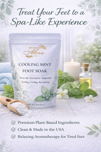 Cooling Mint Foot Soak – Epsom Salt with Peppermint & Eucalyptus (1 lb)